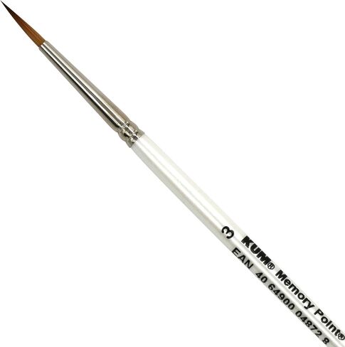 Kum 511.42.11 No.8 Memory Point Handmade Brush with Round Pointed Tip in Saudi Arabia