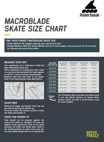 حذاء التزلج المضمّن للياقة البدنية للرجال من Rollerblade Macroblade 80، أسود وليموني، أحذية التزلج مضمنة الأداء in Kuwait