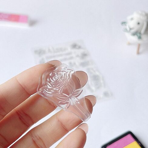 Spring 8pcs Summer Autumn Foliage Leaves Clear Stamps for Card Making Decoration DIY Scrapbooking,Summer Leaf Silicone Transparent Seal Clear Stamps for Embossing Album Decor Craft. in Kuwait