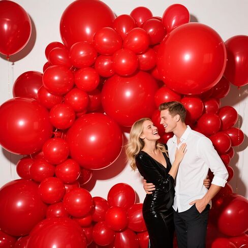 18 Inch Black Balloons 12 Pack Large Latex Party Balloons in Kuwait