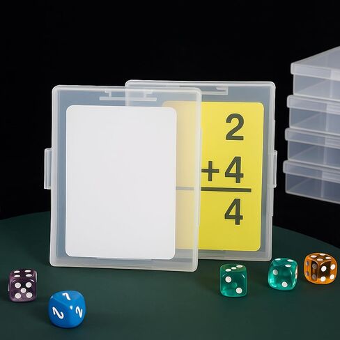 Skylety 6 Pieces Playing Card Case Holder Playing Card Box Game Organizers and Storage Containers Deck, Snaps Closed for Travel and Restaurant in Kuwait
