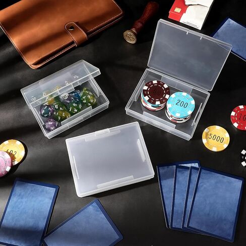 Skylety 6 Pieces Playing Card Case Holder Playing Card Box Game Organizers and Storage Containers Deck, Snaps Closed for Travel and Restaurant in Kuwait