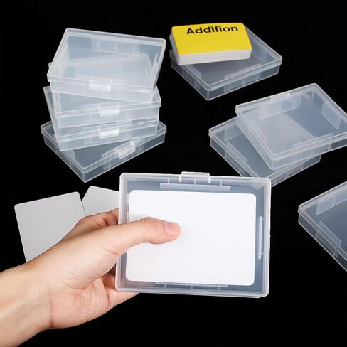 Skylety 6 Pieces Playing Card Case Holder Playing Card Box Game Organizers and Storage Containers Deck, Snaps Closed for Travel and Restaurant in Kuwait