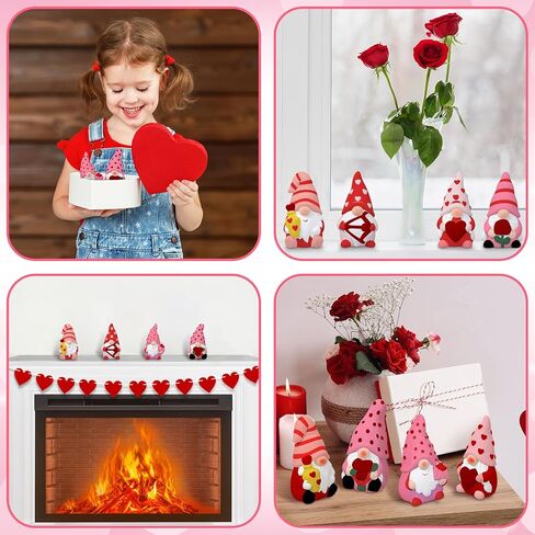 Poen 6 Sets Ready to Paint Your Own Ceramic Gnome Statues Spring DIY Unpainted Ceramics Gnome Figurines Kit Drawing Figurines DIY Art and Craft with Brush Palette Paint for Adult in Saudi Arabia
