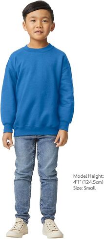 Gildan Unisex Child Fleece Crewneck Sweatshirt, Style G18000B, Royal in Saudi Arabia