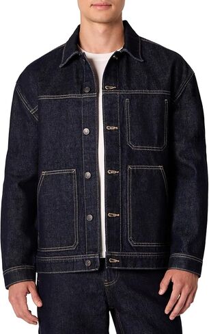 Amazon Essentials Men's Men's Rigid Denim Stacket-Fit Forfity Stack in Kuwait