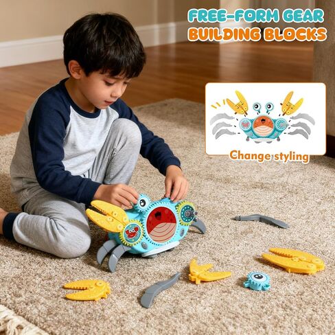 السيطرة على لعبة Crabling Crab Crab Baby Toy-ألعاب وقت البطن الرضع 3 4 5 6 7 8 9 10 11 12 أطفال بوي 3-6 6-12 لزحف التعلم 9-12 in Kuwait