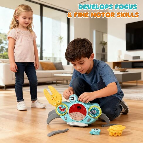 السيطرة على لعبة Crabling Crab Crab Baby Toy-ألعاب وقت البطن الرضع 3 4 5 6 7 8 9 10 11 12 أطفال بوي 3-6 6-12 لزحف التعلم 9-12 in Kuwait
