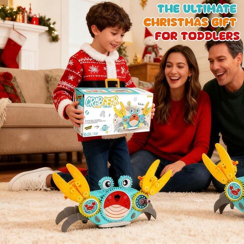 السيطرة على لعبة Crabling Crab Crab Baby Toy-ألعاب وقت البطن الرضع 3 4 5 6 7 8 9 10 11 12 أطفال بوي 3-6 6-12 لزحف التعلم 9-12 in Kuwait