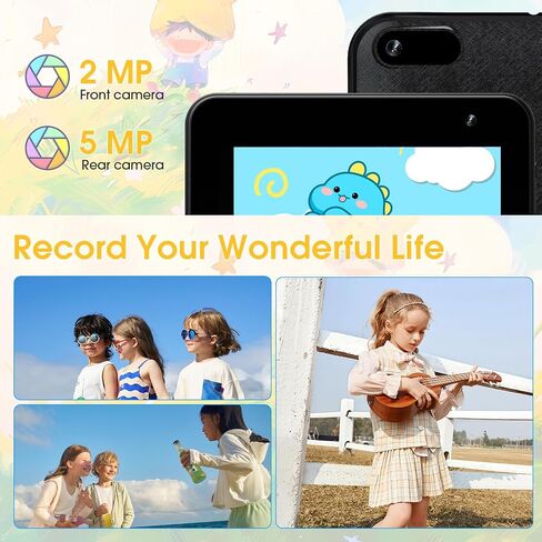 تابلت Digliand Android للأطفال مقاس 7 بوصات، Android 13، معالج رباعي النواة، 4 جيجابايت + 32 جيجابايت، تطبيقات تعليمية مثبتة مسبقًا، كاميرات مزدوجة 2 ميجابكسل + 5 ميجابكسل، بطارية 3000 مللي أمبير في الساعة، حافظة واقية مضادة للصدمات (أزرق) in Kuwait