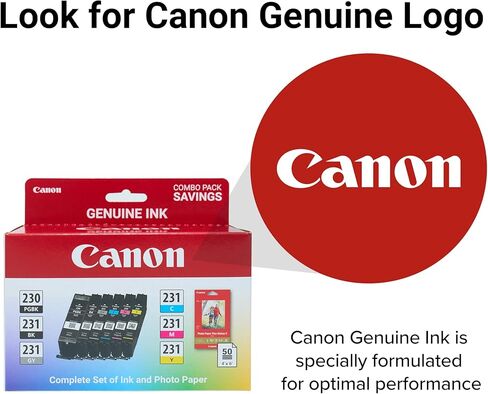 مجموعة حبر Canon PGI-230/CLI-231، متوافقة مع طابعات PIXMA TS8820 اللاسلكية in Saudi Arabia