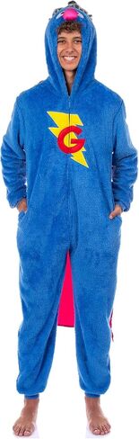 Sesame street character Union Union Suit Kigurumi Hooded 1 قطعة بيجاما للنساء (Cookie Monster ، XX-Small/X-Small) in Kuwait