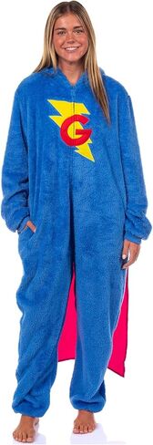 Sesame street character Union Union Suit Kigurumi Hooded 1 قطعة بيجاما للنساء (Cookie Monster ، XX-Small/X-Small) in Kuwait