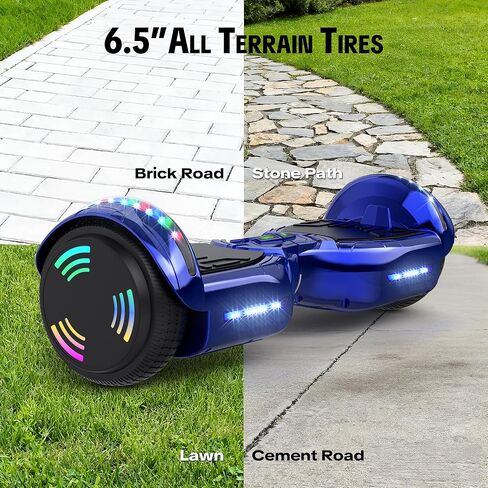 HOVERSTAR hoverboard High intensity headlights and LED running lights hooverboard wireless built in Bluetooth speaker None-Slip Footpad hoover boards for a 7-12 year old Easy and quick learning Comply with US UL Safety standard None-Slip Footpad in Kuwait