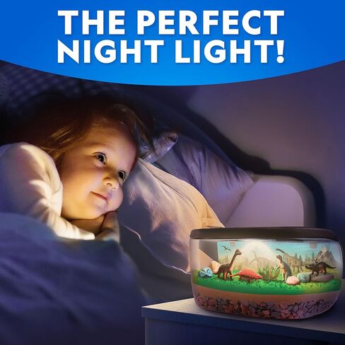 مجموعة أدوات تررم الديناصورات المضيئة من ناشيونال جيوغرافيك للأطفال - قم ببناء موطن ما قبل التاريخ باستخدام رمال اللعب والأحجار الكريمة الحقيقية وأشكال الديناصورات، ومجموعة الأنشطة العلمية للأولاد والبنات in Kuwait