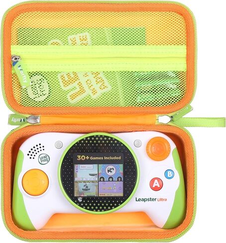 حافظة لجهاز Leapfrog Leapster Ultra لوحدة التحكم في الألعاب التعليمية المحمولة - حقيبة تنظيم تخزين متينة واقية أثناء السفر (أخضر) in Kuwait