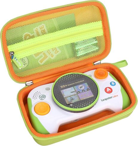 حافظة لجهاز Leapfrog Leapster Ultra لوحدة التحكم في الألعاب التعليمية المحمولة - حقيبة تنظيم تخزين متينة واقية أثناء السفر (أخضر) in Kuwait