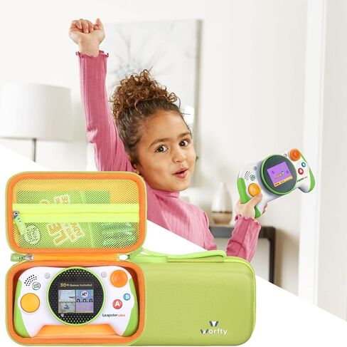 حافظة لجهاز Leapfrog Leapster Ultra لوحدة التحكم في الألعاب التعليمية المحمولة - حقيبة تنظيم تخزين متينة واقية أثناء السفر (أخضر) in Kuwait
