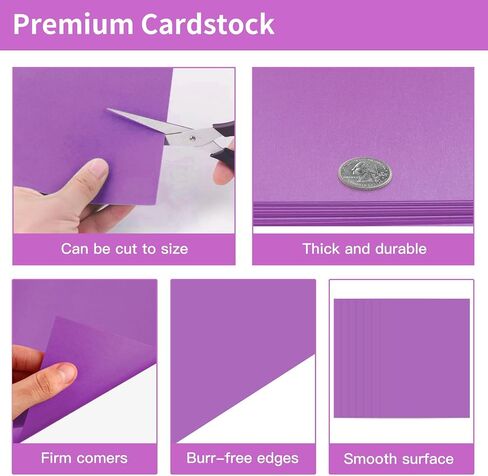 30 ورقة بطاقات حمراء مقاس 8.5 × 11 بوصة، 67 رطل/180 جرامًا للمتر المربع ورق بطاقات ملون ممتاز لصنع بطاقات الأطفال وديكورات الحفلات اليدوية ومستلزمات الطلاب المدرسية (أحمر) in Kuwait