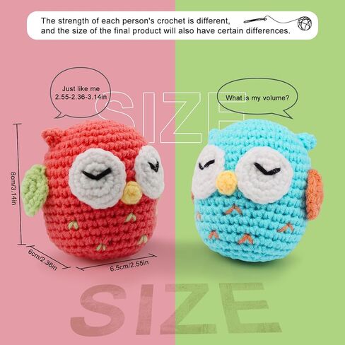 Faircosy Crochet Animals Kit for Beginners: Learn to Crochet Cats with Yarn, Hooks & Video Tutorials - DIY Amigurumi Starter Box - Perfect Christmas Holiday Gift for Teens & Adults in Saudi Arabia
