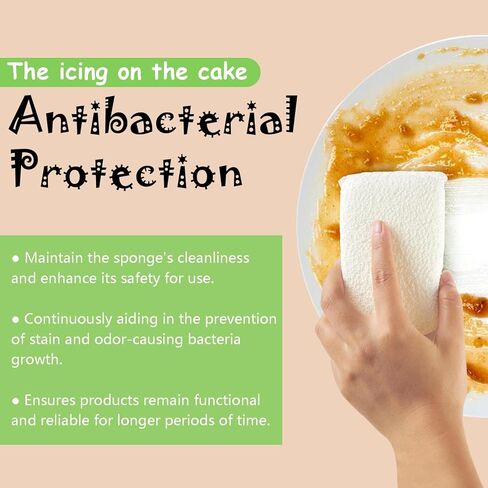 إسفنجة المطبخ من الألياف القطنية العضوية لجميع الأغراض من براكتيكال ماتر (عبوة من 2) in Kuwait
