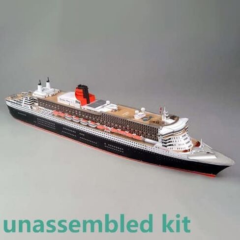 ZEZEFUFU لتقوم بها بنفسك 1:400 Queen Mary II Cruise Liner Ship ثلاثية الأبعاد نموذج قارب ورقي مجموعة مفككة in Kuwait