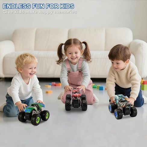 ألعاب شاحنة الوحش للأطفال من عمر 3 4 5 6 7 8 سنوات، ألعاب البناء التعليمية الجذعية مع مثقاب كهربائي وصندوق تخزين هدية عيد الميلاد للأولاد والبنات والأطفال الصغار in Kuwait