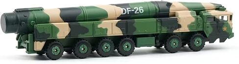 ZEZEFUFU 1:100 Dongfeng 26 Nuclear&Constant Missile Vehicle Model Military Scene Display Model in Saudi Arabia