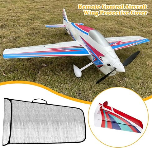 RC Plane Wing Bag, Waterproof Bubble Layer Model Wrap, Protective Cover with Handle for Aircraft Model Gear, Safe Transportation, Storage, Hobbyist Remote Control Accessories, Home Garage in Saudi Arabia