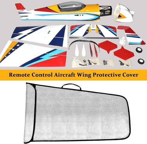 RC Plane Wing Bag, Waterproof Bubble Layer Model Wrap, Protective Cover with Handle for Aircraft Model Gear, Safe Transportation, Storage, Hobbyist Remote Control Accessories, Home Garage in Saudi Arabia