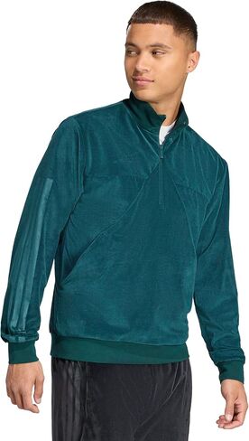 Adidas Men's House of Tiro Velor Half-Zip Track Top in Saudi Arabia