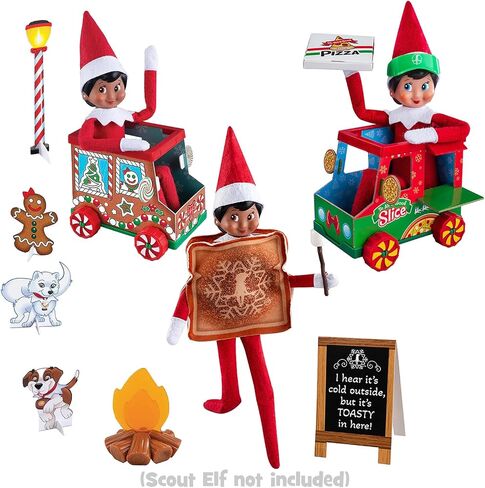 The Elf on the Shelf: Polar Props - DIY Sweet Truck, Polar Pizza Truck, and Toasty Roasty Set (New for 2025) in Saudi Arabia