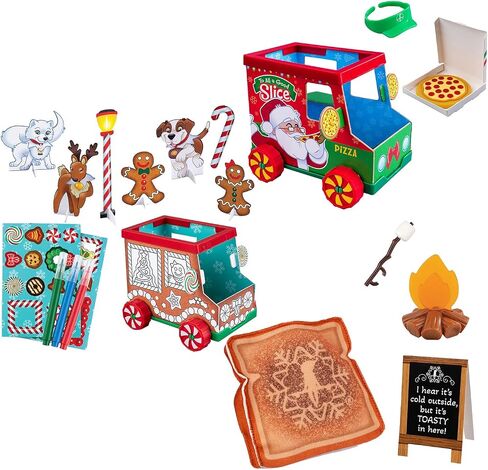 The Elf on the Shelf: Polar Props - DIY Sweet Truck, Polar Pizza Truck, and Toasty Roasty Set (New for 2025) in Saudi Arabia