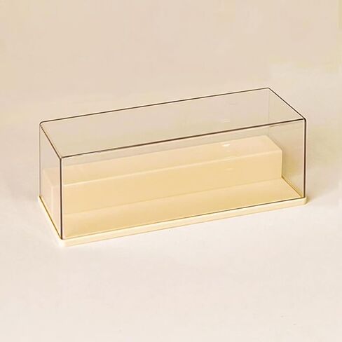 Clear Acrylic Display Case Stand with Solid Base, 2 Tier Dustproof Display Cabinet for Memorabilia Figurines Collectibles (7.9×2.8×2.8 Inches) in Saudi Arabia