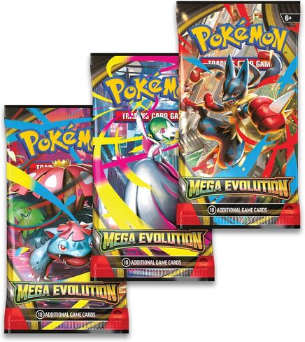 Pokémon TCG: Mega Evolution Three-Booster Blister Psyduck in Kuwait