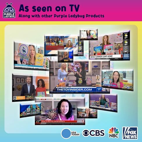 PURPLE LADYBUG DIY Headband Making Kit - Gifts for 5 Year Old Girls, Crafts for Ages 6-8 Girl, 5-9 Years Old Gift for Girls Birthday, Hair Accessories, Girl Christmas Gifts in Kuwait