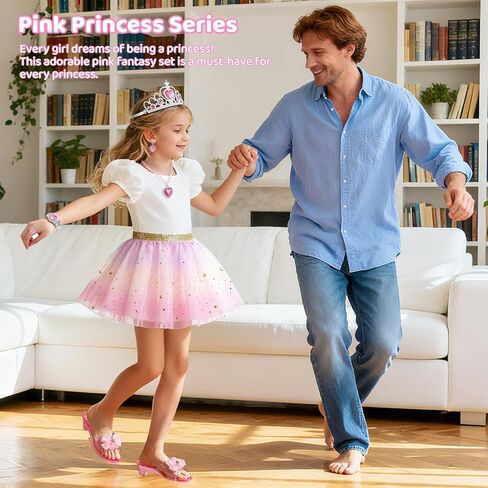 Princess Dress Up Toys and Jewelry Boutique, Girls Role Play Gift Set, Kids Toys for 3-6 Years Girl, Birthday Party Favors, Pretend Play Gifts for Little Girls Aged in Saudi Arabia