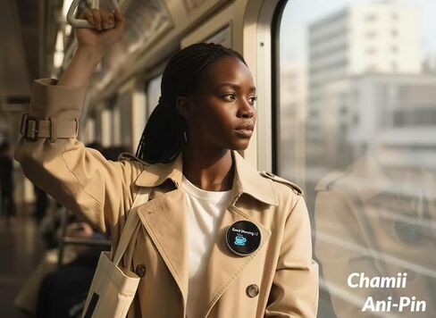 Chamii Ani-Pin، شاشة رقمية ودبوس/زر/شارة، زر إلكتروني مع شاشة LED، شارة نمط الرسوم المتحركة قابلة للتخصيص، شاشة لمس ديناميكية، عيد الميلاد/الحفلة التنكرية/الحفلة الموسيقية لمحبي الرسوم المتحركة وقاعدة المعجبين. in Kuwait
