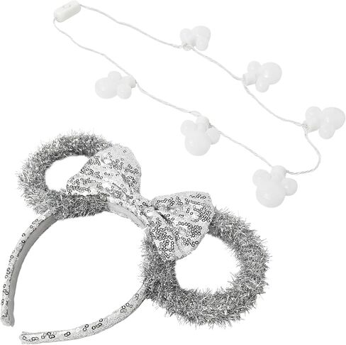 Disney Minnie Christmas Headband and Light-Up Necklace Set – Kids Holiday Accessory Gift Set, Ages 3+ in Saudi Arabia