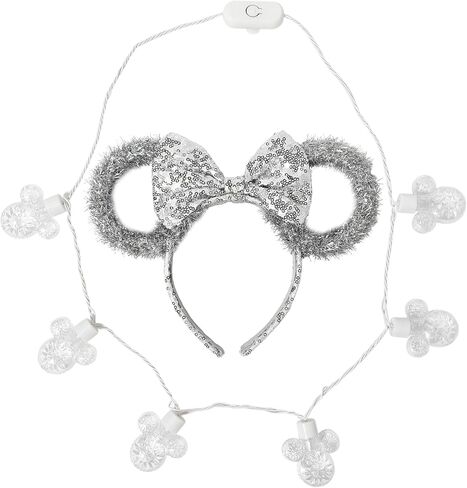 Disney Minnie Christmas Headband and Light-Up Necklace Set – Kids Holiday Accessory Gift Set, Ages 3+ in Saudi Arabia