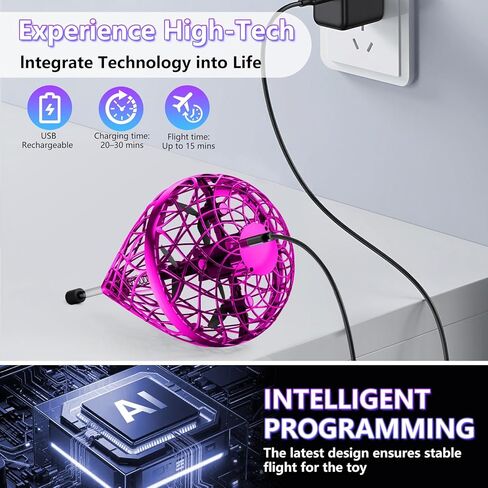 لعبة الكرة الطائرة النطاطة Tikduck 2025 - قابلة لإعادة الشحن عبر USB، يمكن التحكم فيها يدويًا مع تقلبات ثلاثية الأبعاد ومرح متعدد اللاعبين - لعبة مدارية تفاعلية للأطفال والمراهقين والكبار - لعب داخلي وخارجي (أزرق) in Kuwait