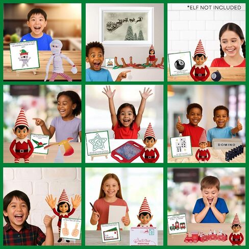 NorthPole Pro™ Elf Kit 2025 - 25 يومًا من ملحقات ودعائم وأنشطة قزم عيد الميلاد - Magic Elf Must-Haves™ & Elf Magic in a Box™ - قفازات سحرية، وملاحظات قزم، وحرف يدوية، ومقالب، وألعاب، وألعاب والمزيد in Kuwait