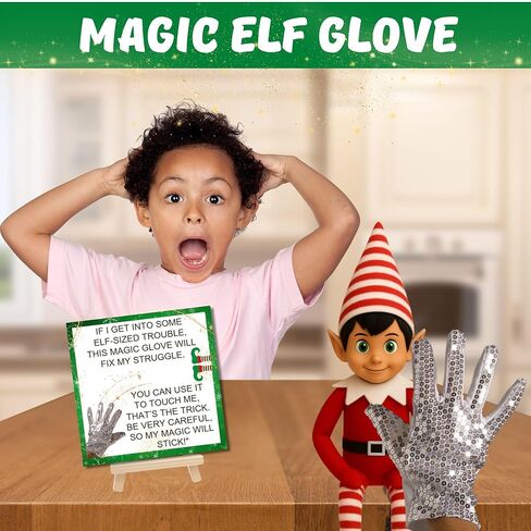 NorthPole Pro™ Elf Kit 2025 - 25 يومًا من ملحقات ودعائم وأنشطة قزم عيد الميلاد - Magic Elf Must-Haves™ & Elf Magic in a Box™ - قفازات سحرية، وملاحظات قزم، وحرف يدوية، ومقالب، وألعاب، وألعاب والمزيد in Kuwait