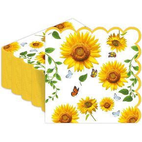 مناديل شجرة عيد الميلاد للاستعمال مرة واحدة، 40 قطعة - مناديل ورقية مربعة لعيد الميلاد مقاس 13 × 13 بوصة لتزيين طاولة العطلات ومستلزمات الحفلات (6.5 × 6.5 بوصة مطوية) in Kuwait