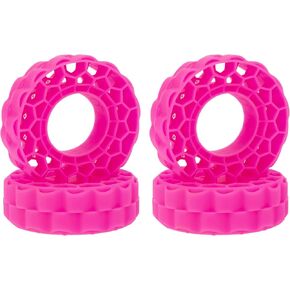 حشوات مطاط السيليكون فائقة النعومة من MEUS RACING لإطارات 62-66 مم 1.0 بوصة (أحمر وردي) in Kuwait