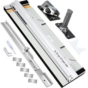 32in Mat Cutter for Framing, Board Mounted Mat Board Cutter with Heavy Duty Straight & 45° Bevel Cutting Heads, Adjustable Depth, Ideal for Picture Frame, DIY & Artwork Projects in Kuwait