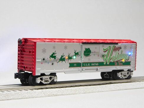 ليونيل عيد الميلاد لايت اكسبرس عطلات سعيدة الأصوات Boxcar O Gauge نموذج قطار السكك الحديدية in Saudi Arabia