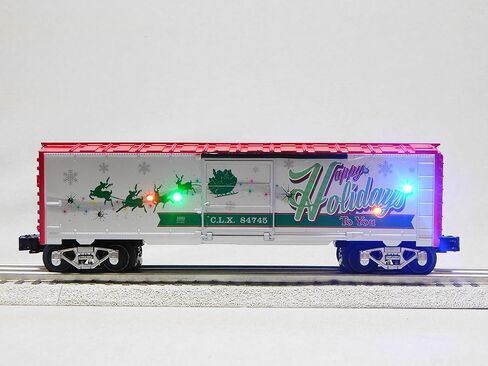 ليونيل عيد الميلاد لايت اكسبرس عطلات سعيدة الأصوات Boxcar O Gauge نموذج قطار السكك الحديدية in Saudi Arabia
