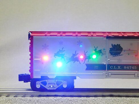 ليونيل عيد الميلاد لايت اكسبرس عطلات سعيدة الأصوات Boxcar O Gauge نموذج قطار السكك الحديدية in Saudi Arabia