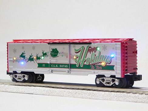 ليونيل عيد الميلاد لايت اكسبرس عطلات سعيدة الأصوات Boxcar O Gauge نموذج قطار السكك الحديدية in Saudi Arabia